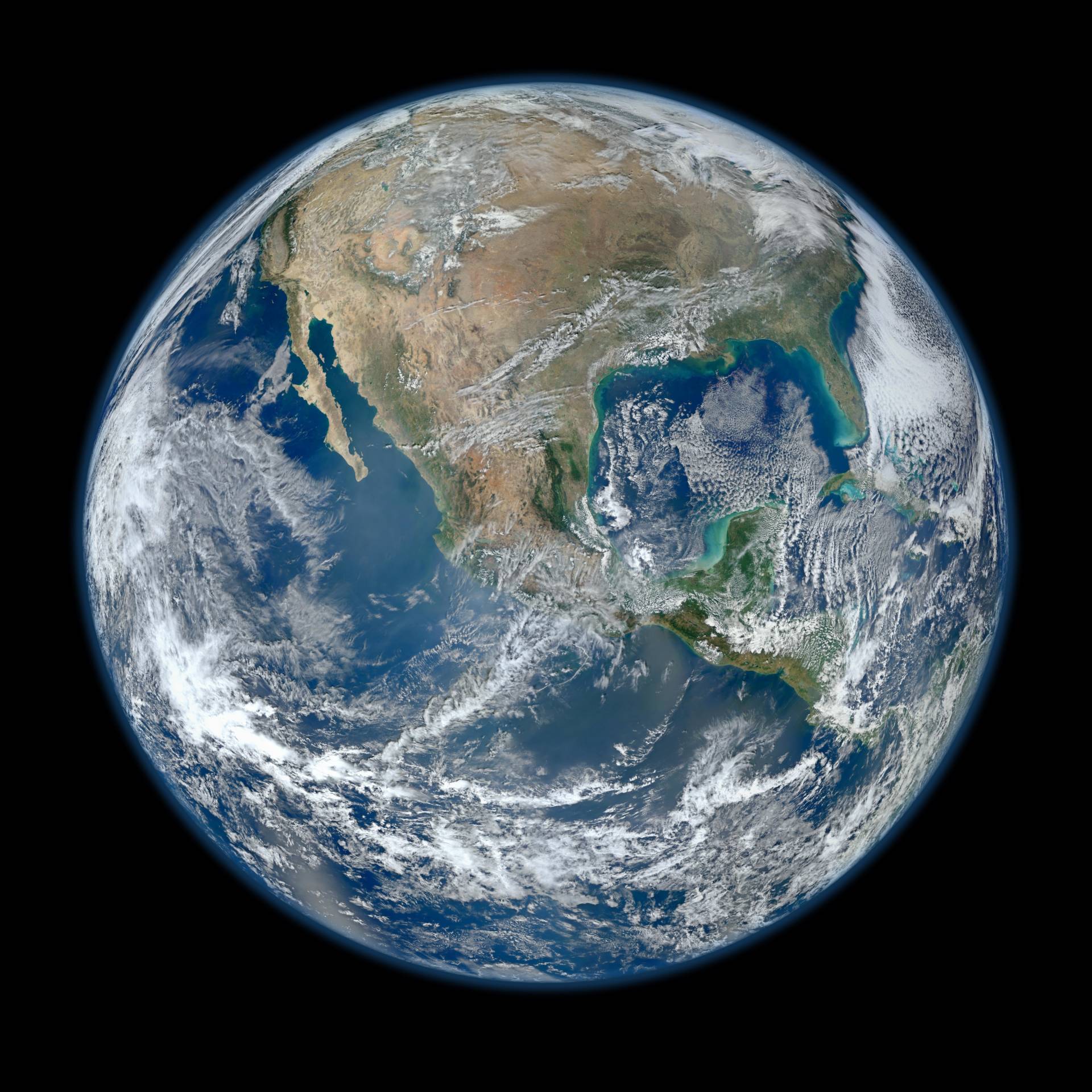 Behold one of the more stunningly detailed images of the Earth yet created. This Blue Marble Earth montage, created from photographs taken by the VIIRS instrument on board the Suomi NPP satellite, shows many stunning details of our home planet. NASA