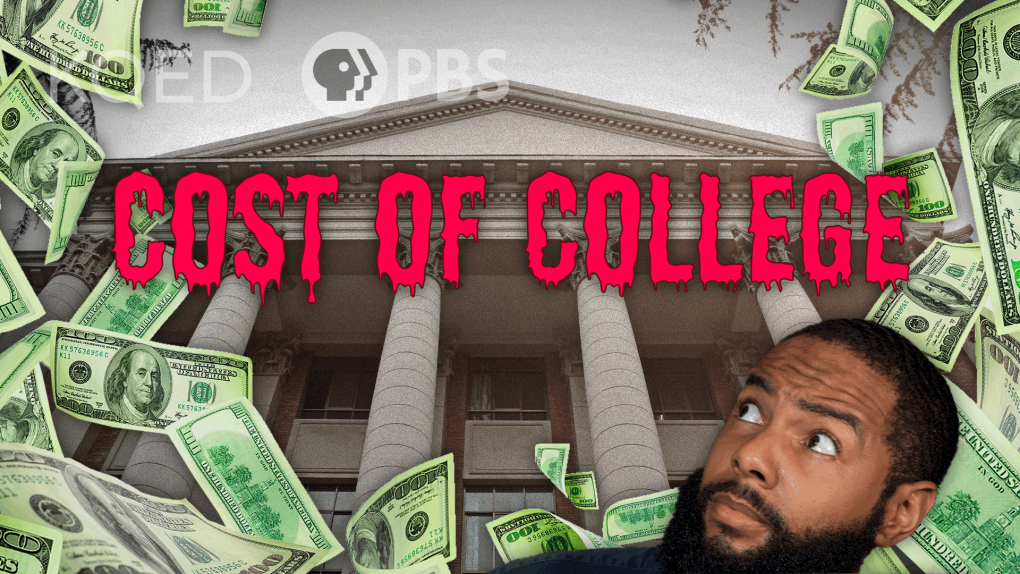 Video thumbnail image for an Above the Noise episode about the rising cost of college in the U.S.