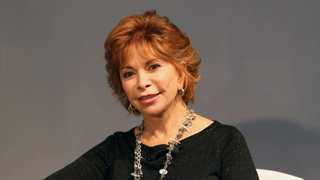 Isabel Allende attending book fair in Germany.