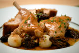 Sautèed Rabbit with Morels and Pearl Onions