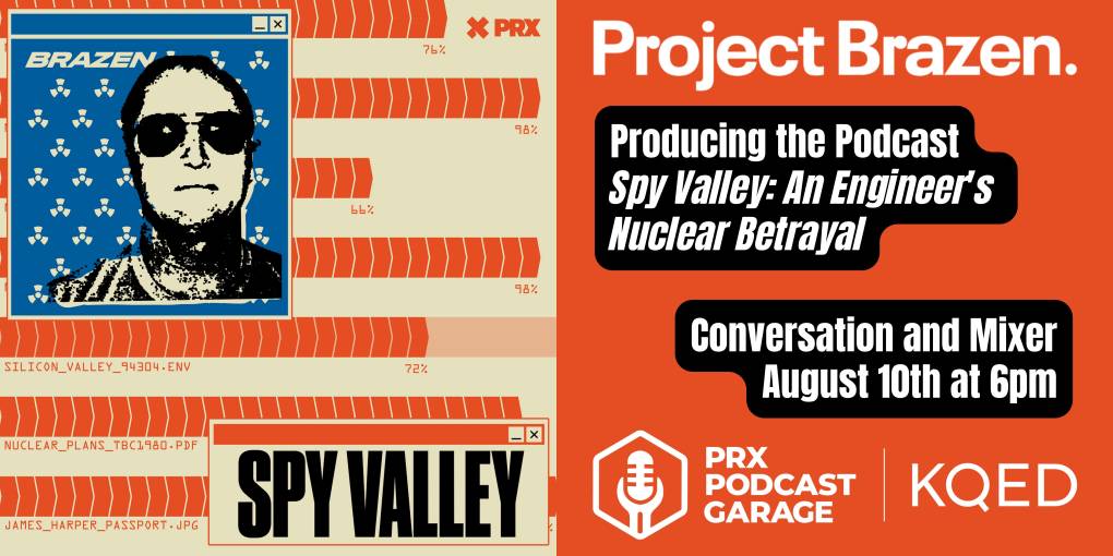 Cover art for the podcast "Spy Valley" with event name, date, and location