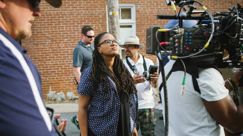 Director Ava DuVernay on the set of 'Selma'