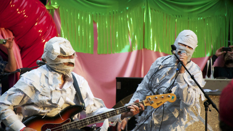 Garage punk band The Mummies headlined the July 4 lineup at Burger Boogaloo.