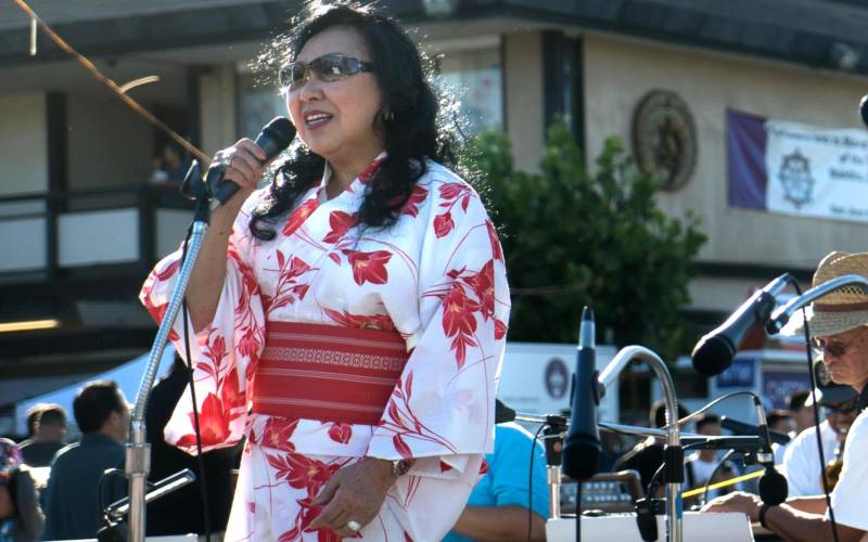 The Chidori Band performs at the Obon festival in San Jose's Japantown on July 9, 2016.