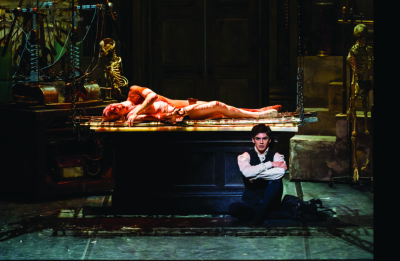Steven McRae as The Creature and Federico Bonelli as Victor Frankenstein in Liam Scarlett's ‘Frankenstein.’ (© 2016 The Royal Opera House)