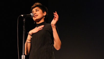 Shivani Narang stakes out a radical poetics at 'Bringing the Noise for Dr. Martin Luther King Jr.' at the Nourse Auditorium.