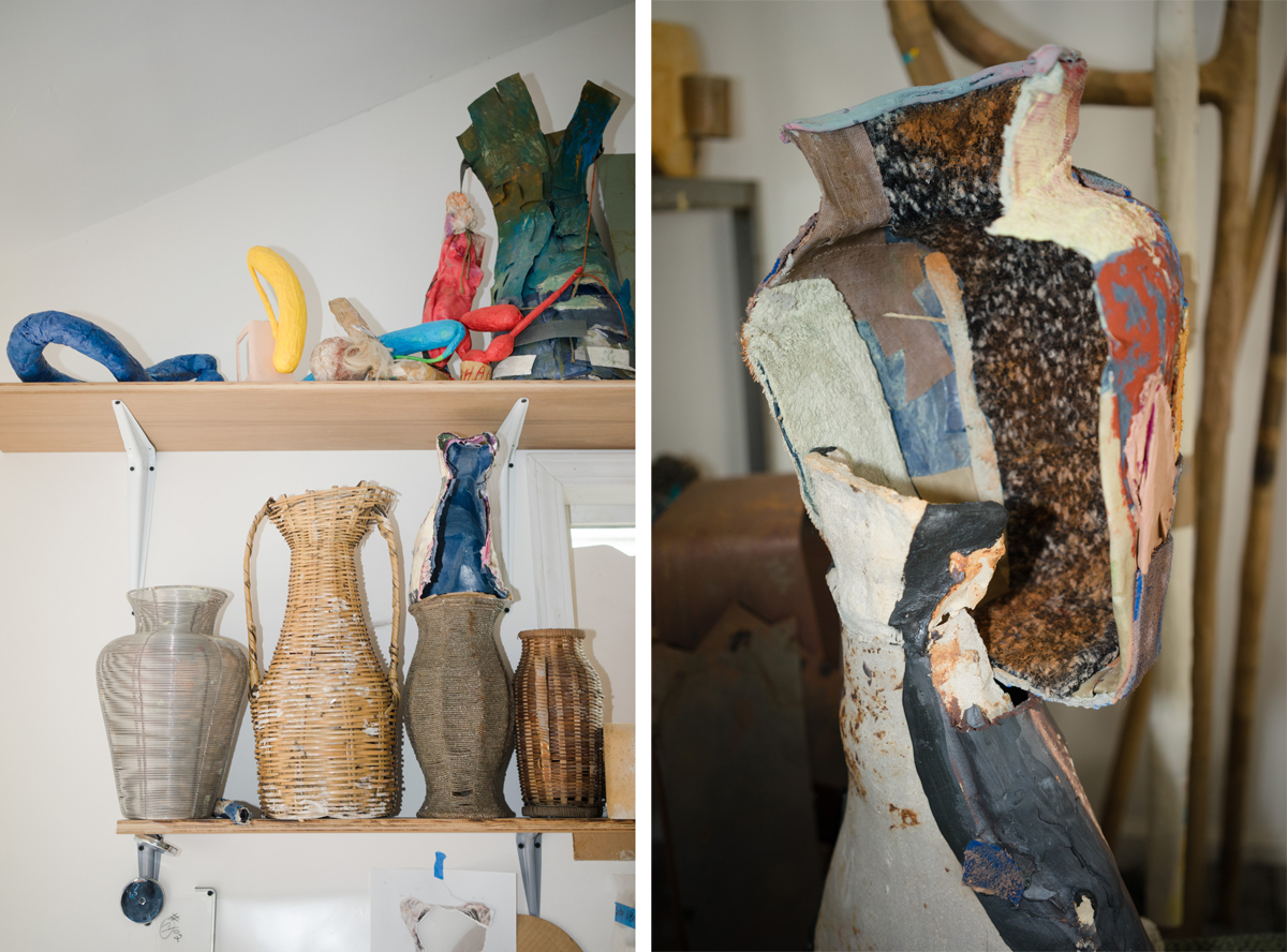 Woven and artist-made vessels.