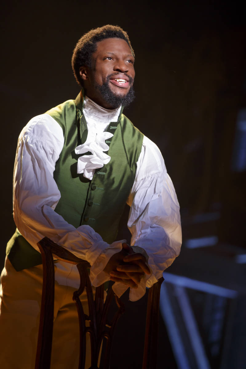 Michael Luwoye as Alexander Hamilton in the 'Hamilton' national tour, currently at SHN Orpheum Theatre in San Francisco.