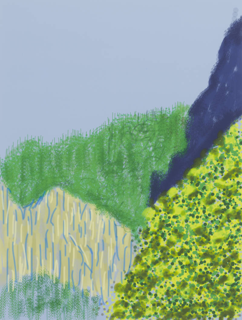 "Untitled No. 3" from The Yosemite Suite, 2010, by David Hockney. 