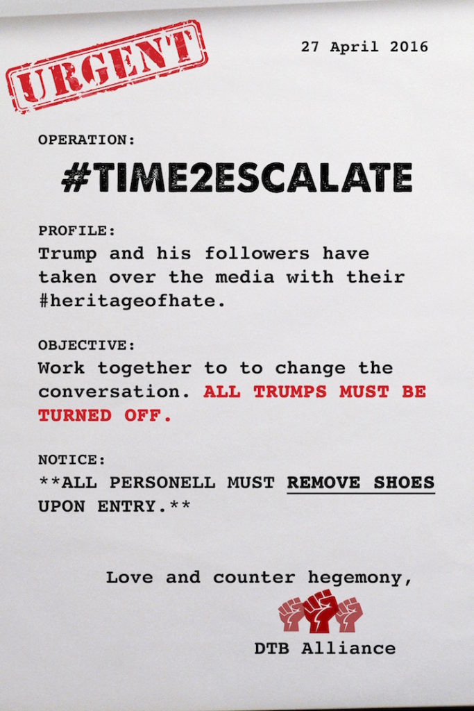 Instructions for #Time2Escalate