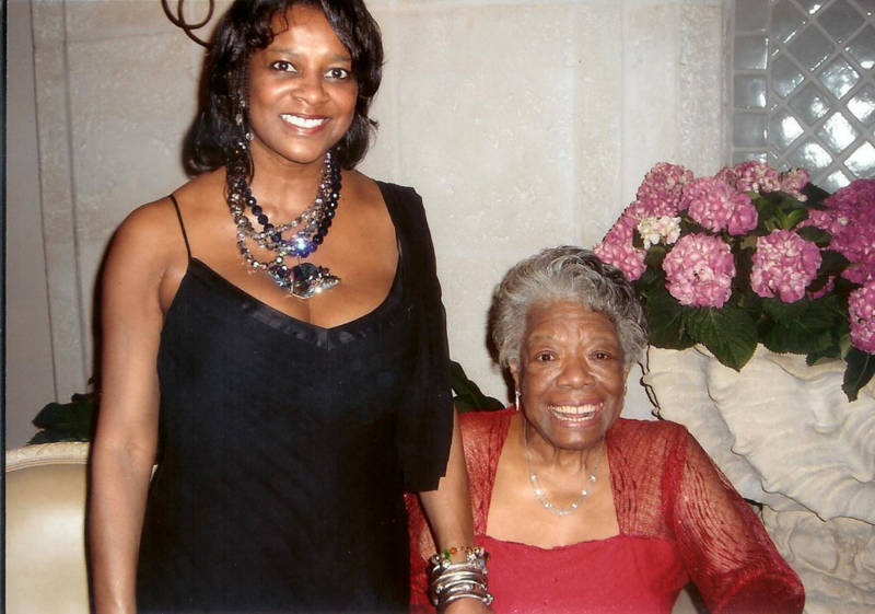 Dr. Vicki Hughes and Maya Angelou