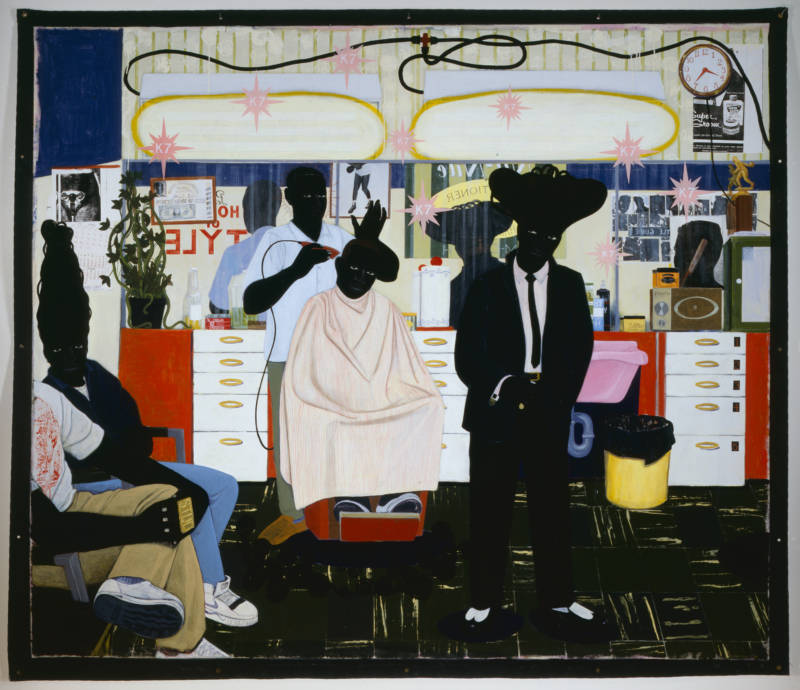 "De Style," acrylic and collage on canvas, 1993