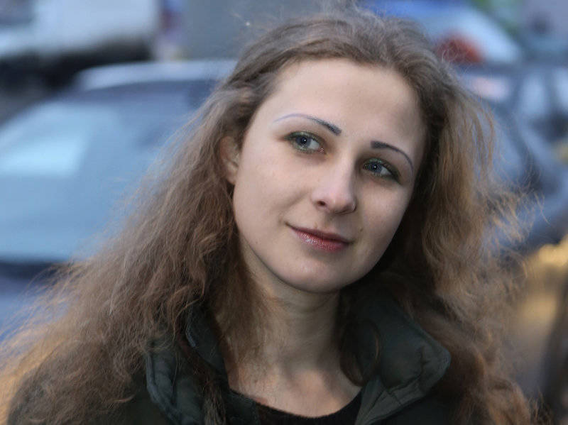 Maria Alyokhina, after her release from prison on Monday in Nizhny Novgorod, Russia.