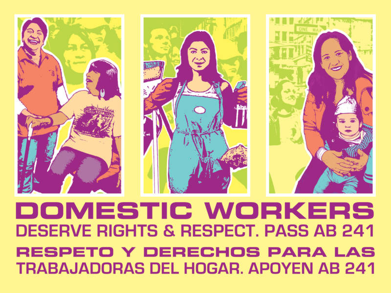 "Domestic Workers," a poster by Melanie Cervantes.