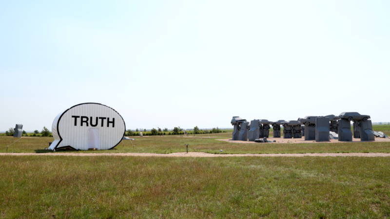 The Truth Booth outside Carhenge, in Alliance, Nebraska.