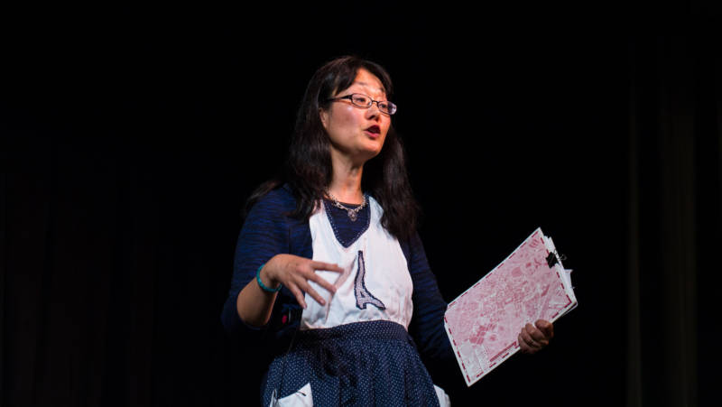 Each vignette is based on real life, and the psychiatrists channel their younger selves, as well as older relatives when performing on stage. Dr. Rona Hu says she draws on a combination of her mother and her aunt.