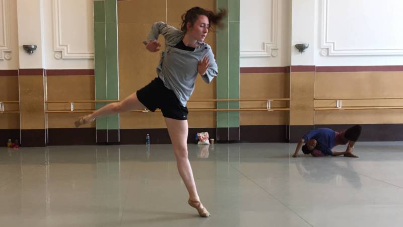 Members of Alonzo King Lines Ballet rehearse their new piece 'Figures of Speech'