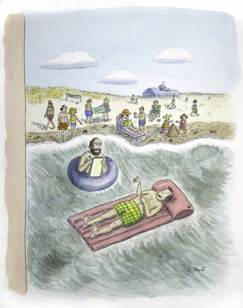 'Summer Psychology Session' by Roz Chast appeared on the cover of the New Yorker on Aug. 7, 2006.