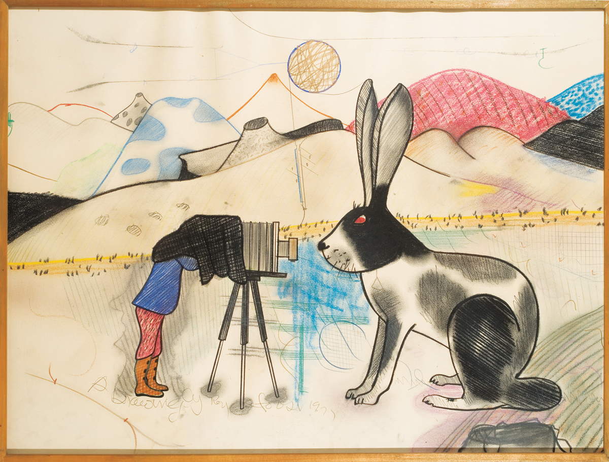 Roy De Forest, 'Untitled (rabbit),' 1977.