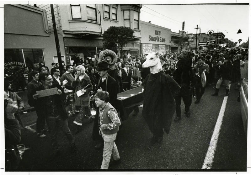 Death of Money Parade, Haight Street, 1967. 