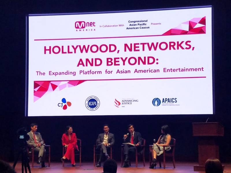 Actors and industry experts sat down for a panel discussion on Asian Americans in entertainment on Wednesday, May 17 at the U.S. Capitol Visitor Center.