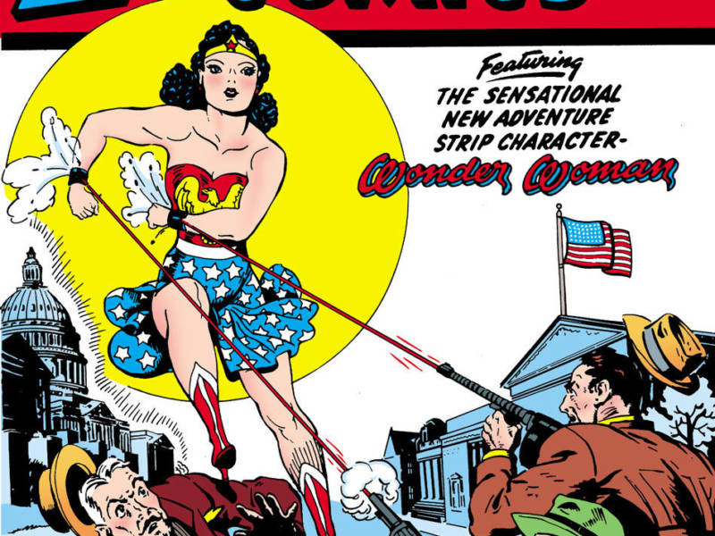 Wonder Woman on the cover of Sensation Comics