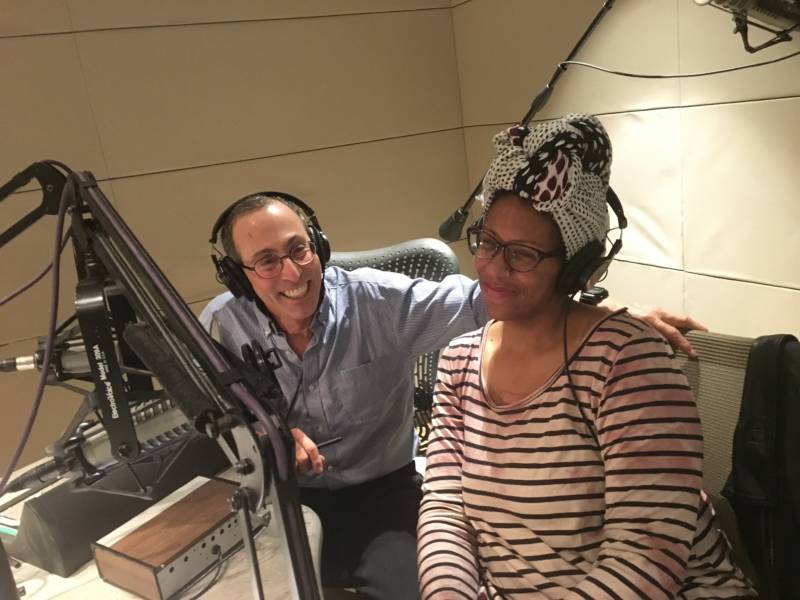 Cy Musiker and Erica Lewis in KQED's Studio B