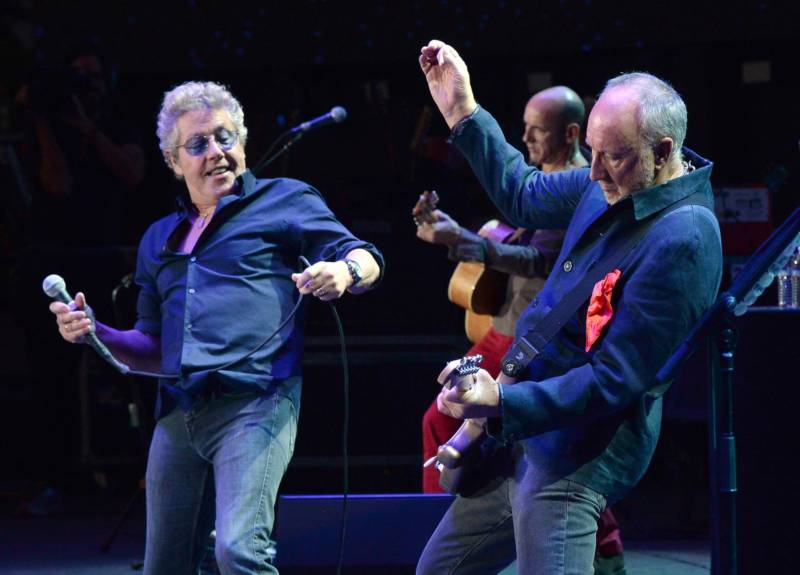 Roger Daltrey and Pete Townshend of the Who perform at Desert Trip in Indio, Calif., in 2016.
