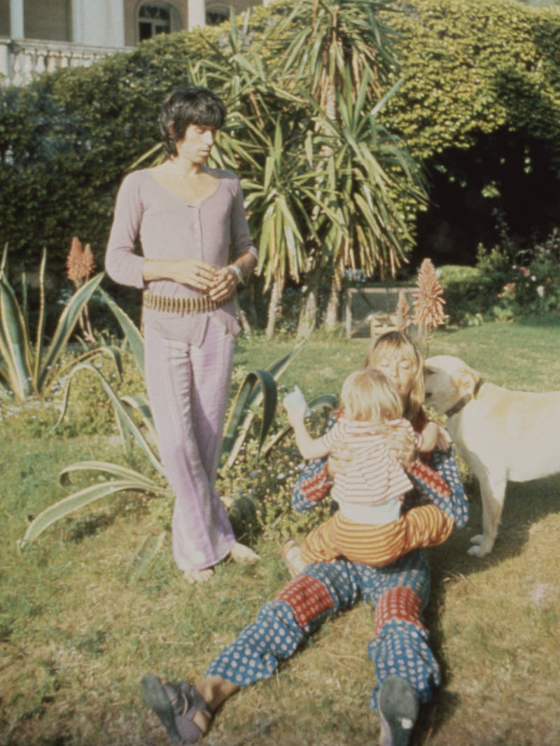 Keith Richards with Anita Pallenberg in 1970.
