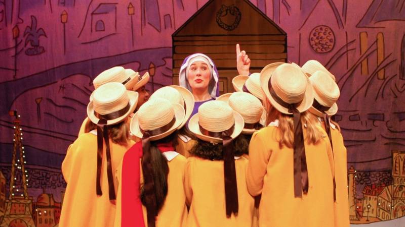 A scene from "Madeline's Christmas," performed by the California Theatre Center.
