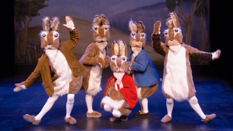 From "Peter Rabbit," performed by the California Theatre Center.