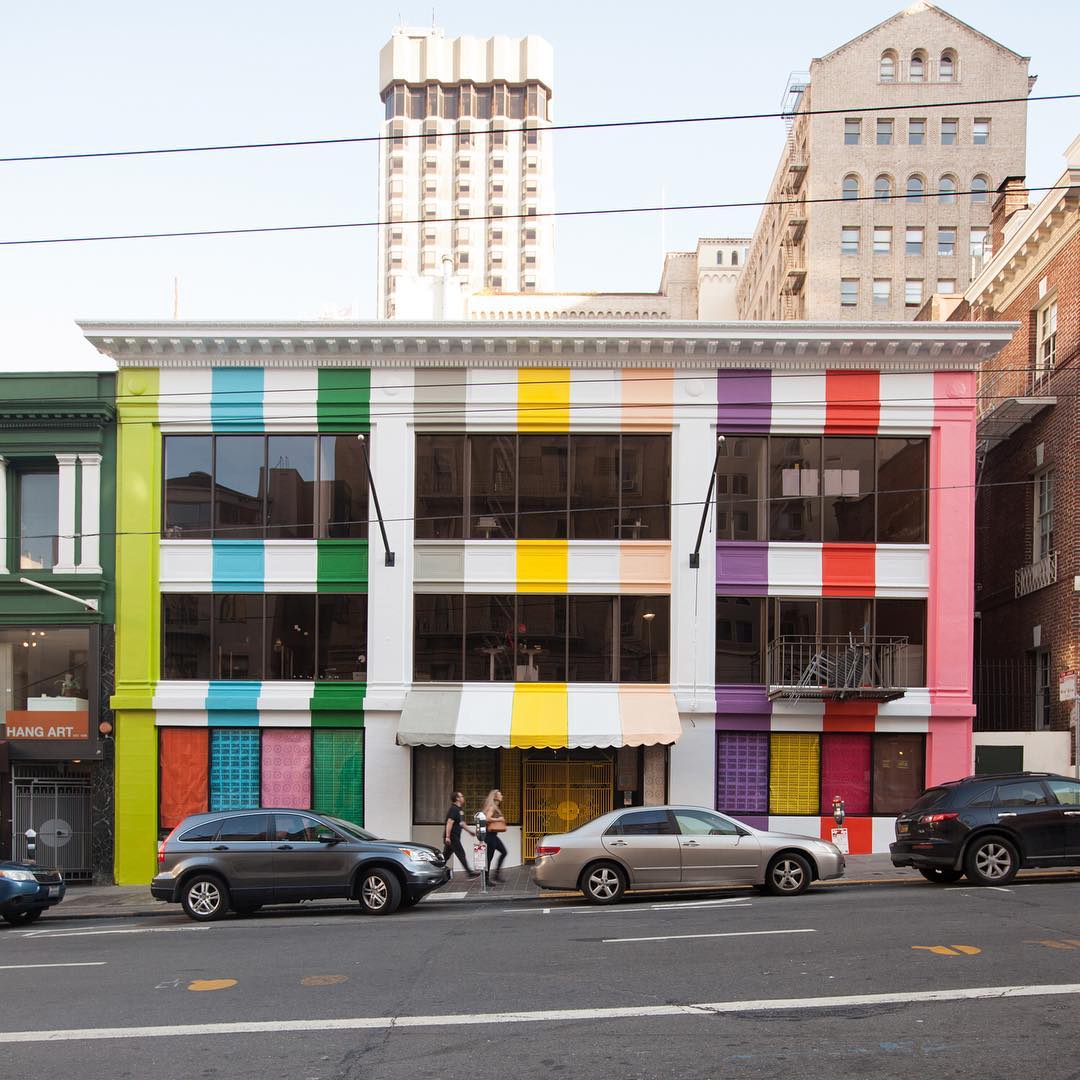 The exterior of Color Factory on San Francisco's Sutter Street.