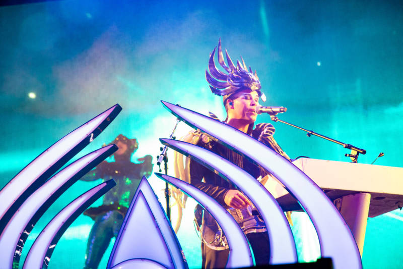 Empire Of The Sun performs at the Outside Lands music festival in San Francisco, Aug. 12, 2017.