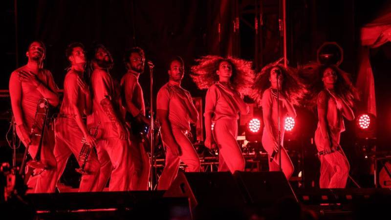 Solange performs Aug. 13, 2017, at the Outside Lands music festival in Golden Gate Park.