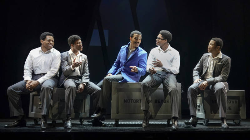 In 'Ain't Too Proud' Otis Williams (Derrick Baskin), Eddie Kendricks (Jeremy Pope), Melvin Frankling (Jared Joseph), David Ruffin (Ephraim Sykes), and Paul Williams (James Harkness) are real people who don't particularly come to life on stage.