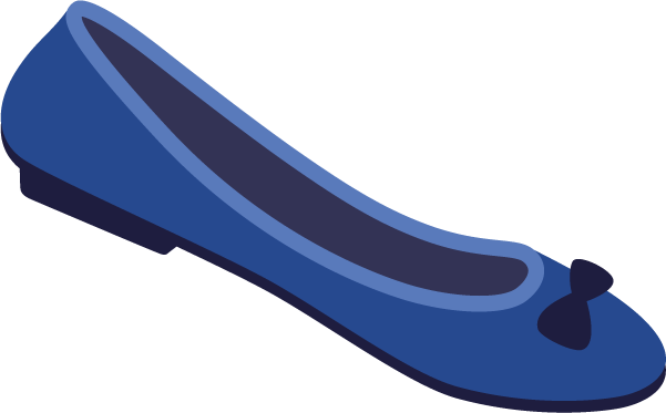 If the ballet flat wins final approval from the Unicode Consortium, it will show up in blue.