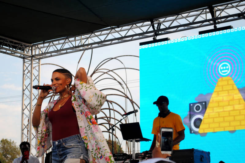 Goapele performs at Hiero Day 2017.