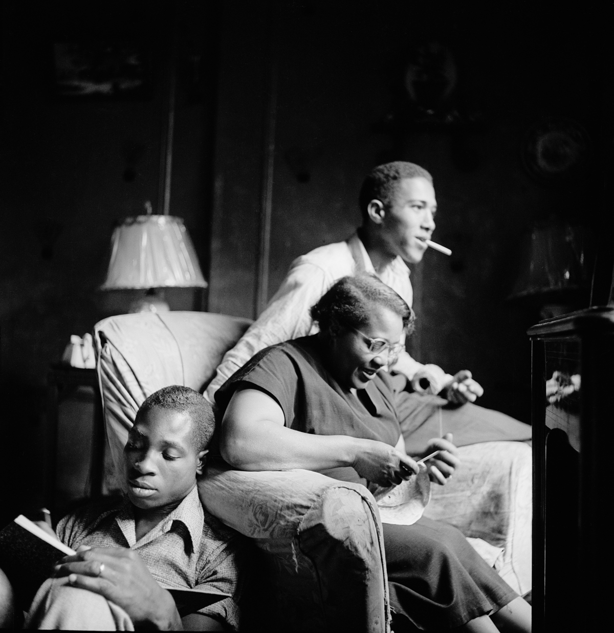 Gordon Parks, 'Red Jackson with His Mother and Brother, Harlem, New York,' 1948.