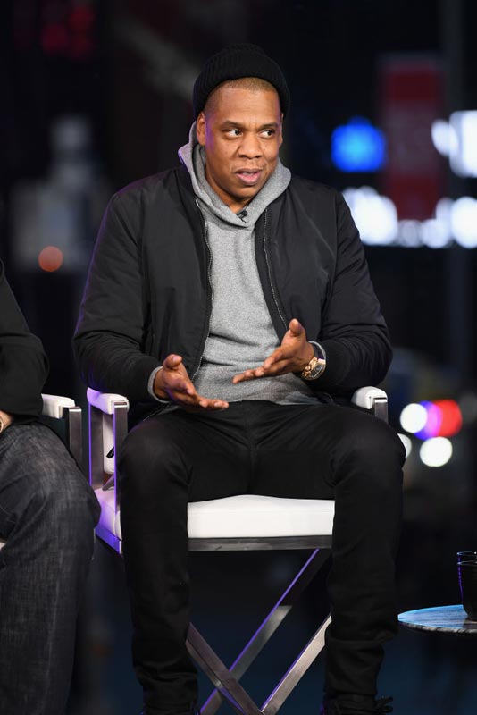 Jay-Z speaks onstage during Time and Punishment: A Town Hall Discussion with Jay-Z and Harvey Weinstein on Spike TV at MTV Studios on March 8, 2017 in New York City. 