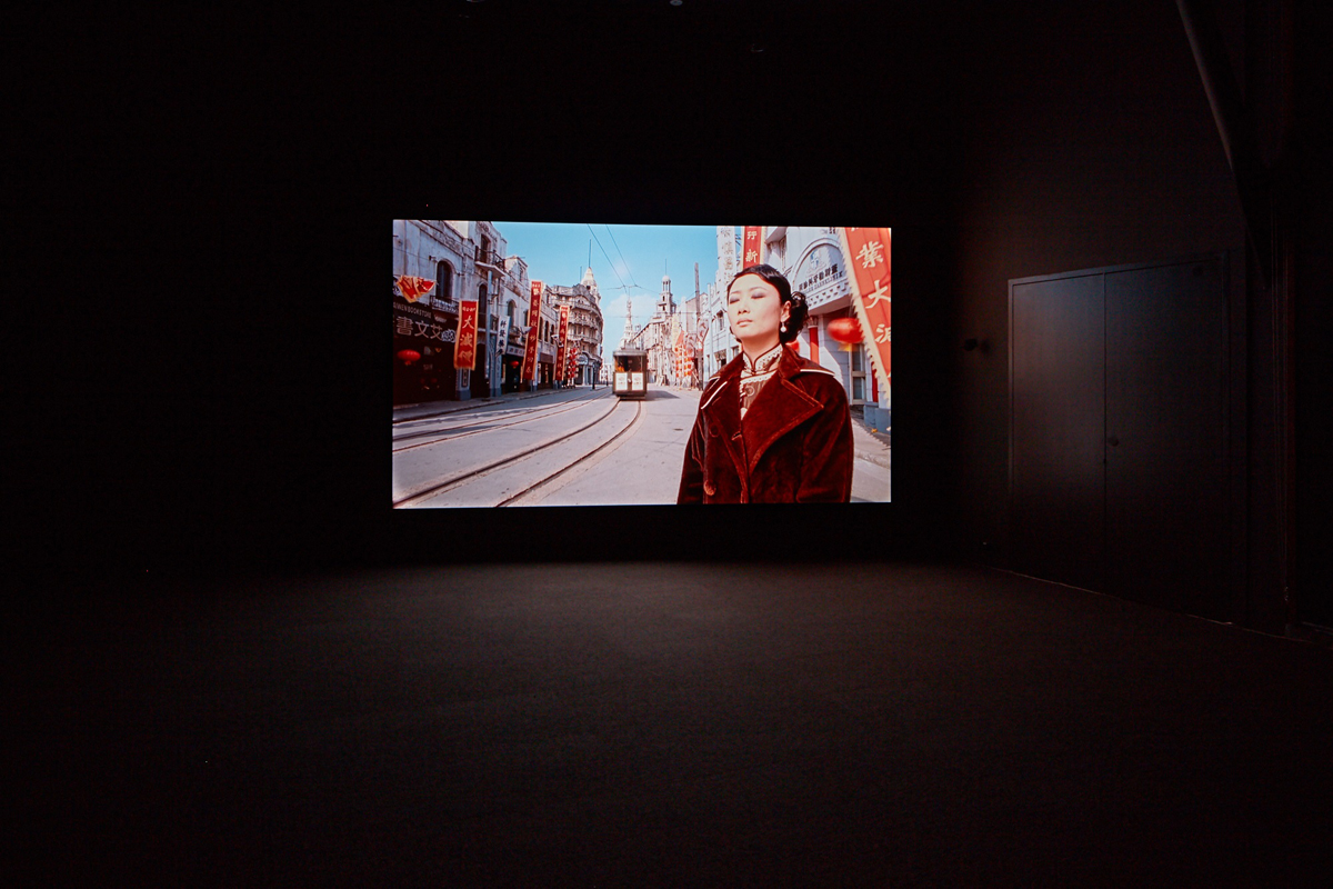 Installation view of Isaac Julien, 'Better Life,' 2010 in Gray Box Gallery, San Francisco Art Institute - Fort Mason Campus.