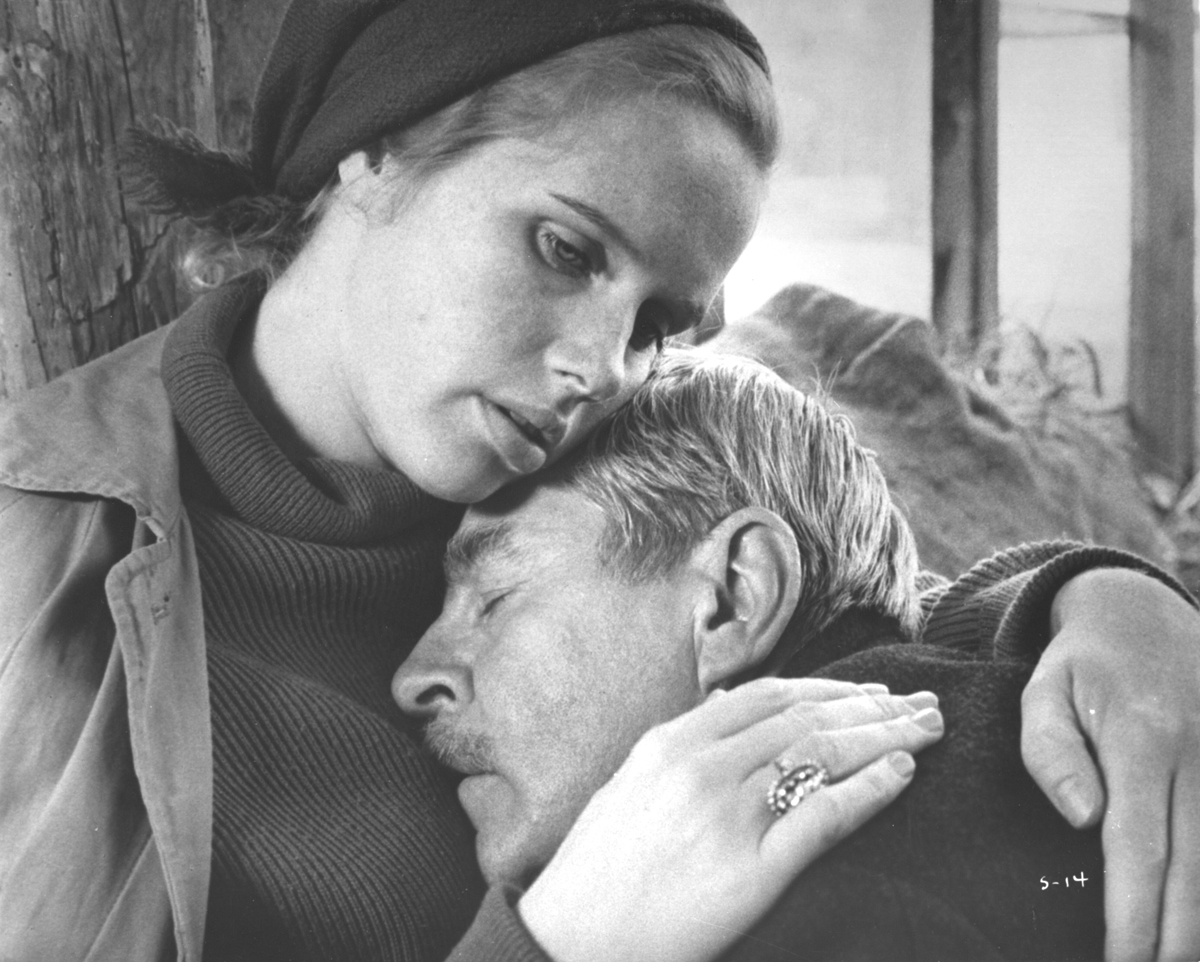 Liv Ullmann and Max Von Sydow in 'Shame,' 1968.