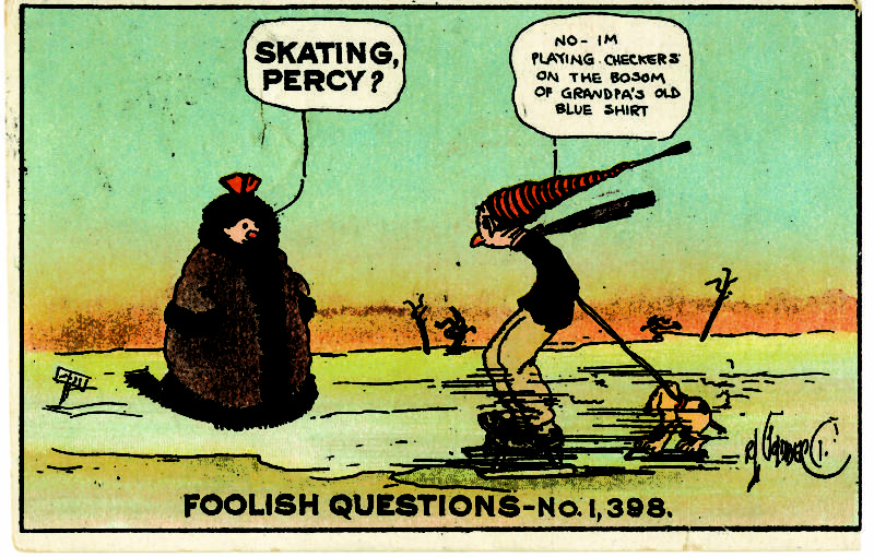 An example from one of Goldberg's most popular series, 'Foolish Questions'