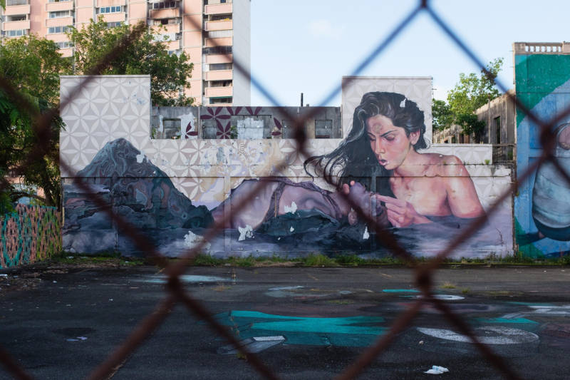 A mural in Santurce, a neighborhood of San Juan that serves as a hub for the independent music and arts scene.