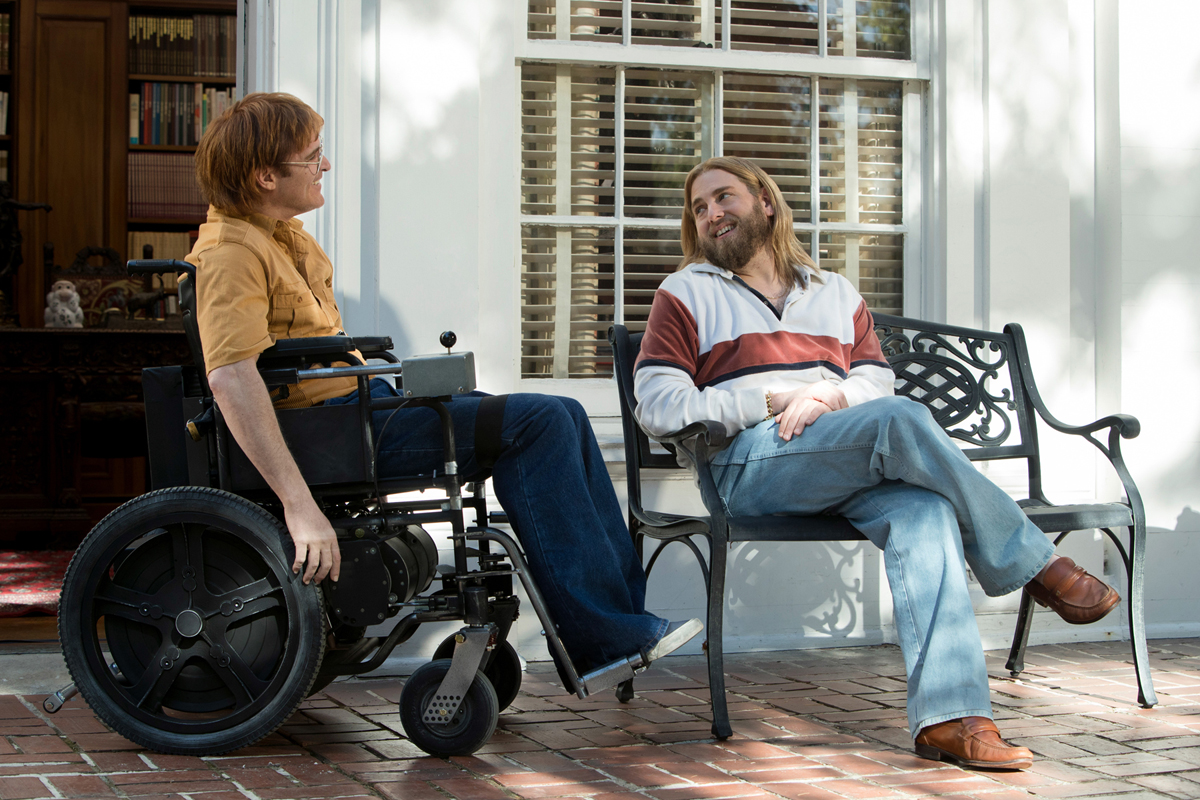 Joaquin Phoenix and Johah Hill appear in 'Don't Worry, He Won't Get Far On Foot,' by Gus Van Sant.