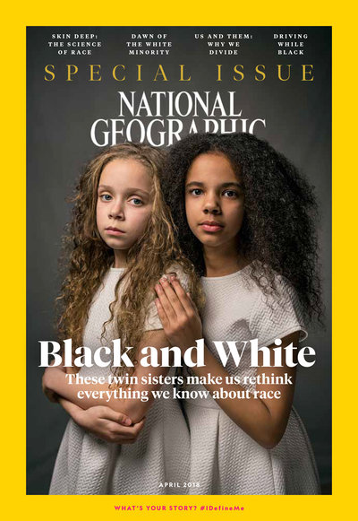 The April issue of 'National Geographic' is dedicated to an examination of race.