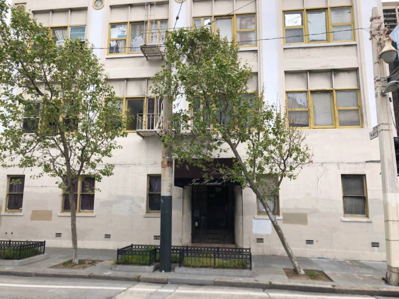 The exterior of 200 Van Ness Ave. -- one of two buildings SCFM purchased in 2013.