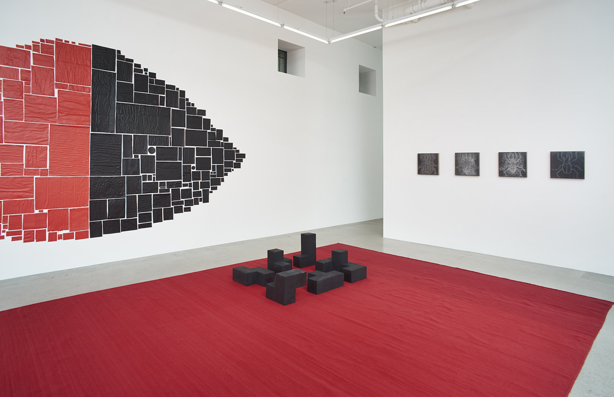 Installation view of 'From here to there,' kurimanzutto's January 2016 exhibition at Jessica Silverman Gallery