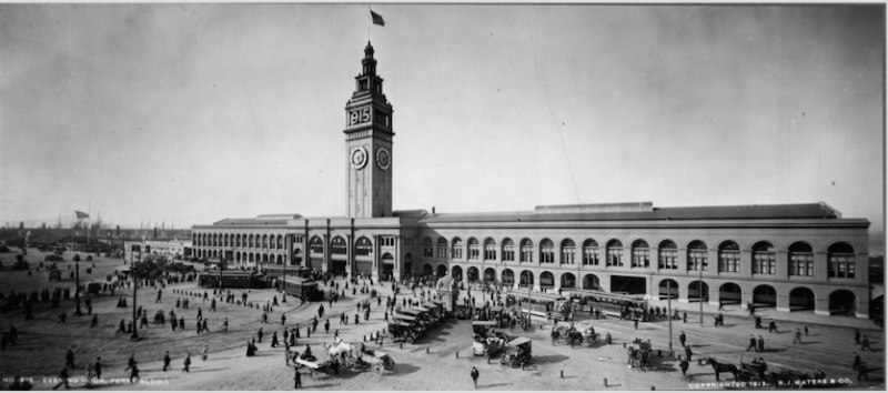 Inez Burns launched her career in the early years of the 20th century. Many prospective customers would find their way to her when they landed in San Francisco at the Ferry Building. This image dates from Sep., 1912.