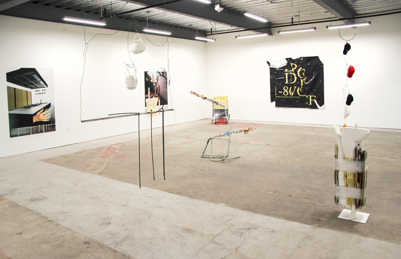 Installation view of 'CLOSING,' an exhibition by the Toronto gallery Cooper Cole in Et al. etc.'s Minnesota Street Project space in March 2016.