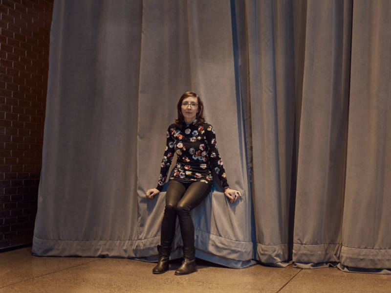 Mary Halvorson at The Andy Warhol Museum in Pittsburgh in March, just before a performance of songs from her latest album, <em>Code Girl</em>.